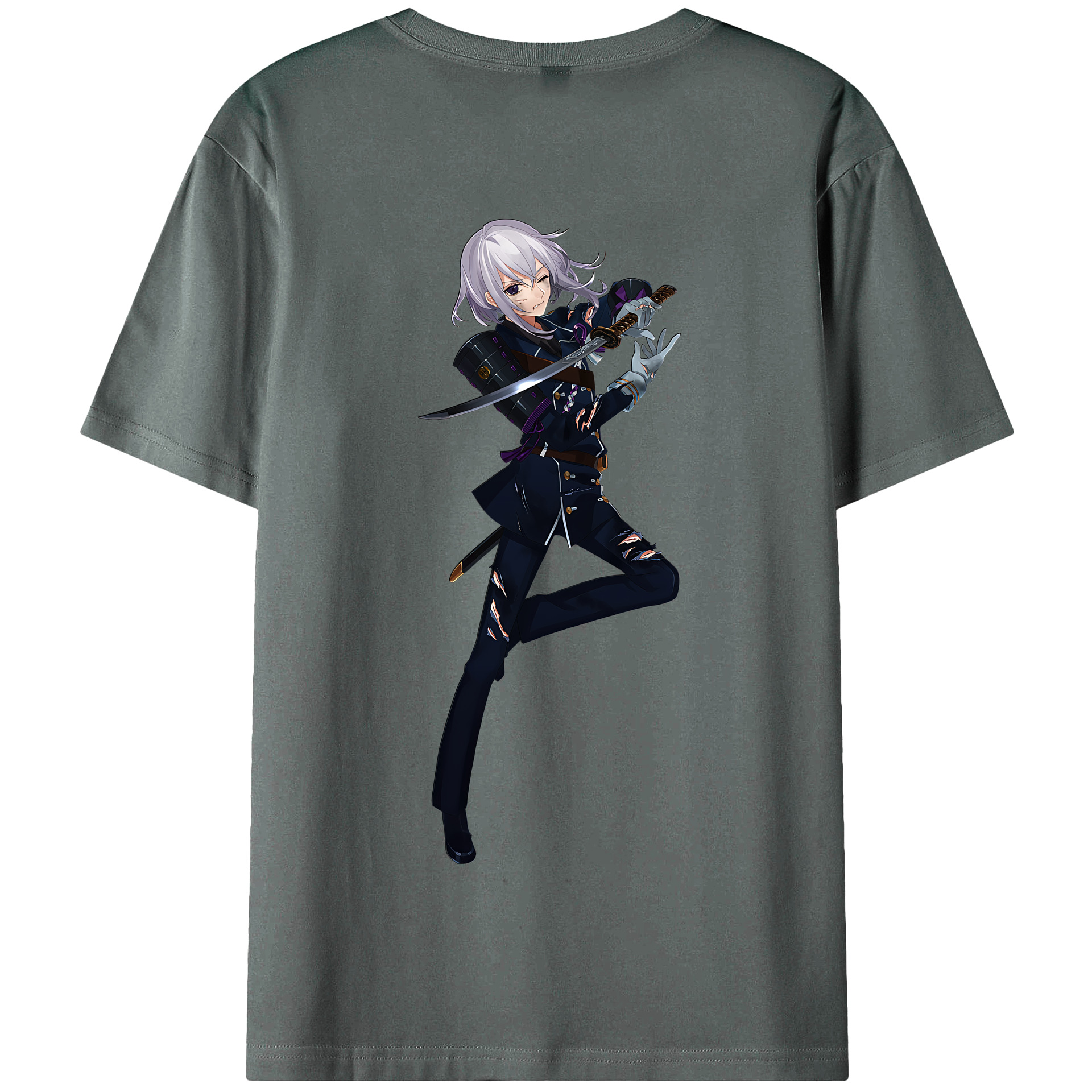 （画像用） 刀剣乱舞 Touken Ranbu 綿100％半袖Tシャツ（背面プリント）